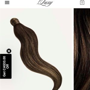 Luxy 20" Dark Brown Balayage Ponytail